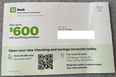 td bank 400 bonus|TD Bank Bonus Promotions: $600 Checking & Savings, $750 Brokerage.